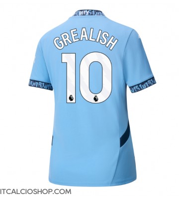 Manchester City Jack Grealish #10 Prima Maglia Femmina 2024-25 Manica Corta